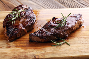 Barbecue Rib Eye Steak or rump steak - Dry Aged Wagyu Entrecote Steak