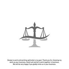 Law Firm Logo design template. Scales logo concepts. Law firm logo vector