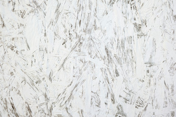 Texture of wood chipboard painted white background