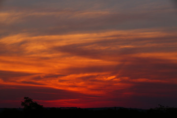 Sunset in São Simão-SP - Brazil - september 2016