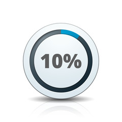 10% button illustration