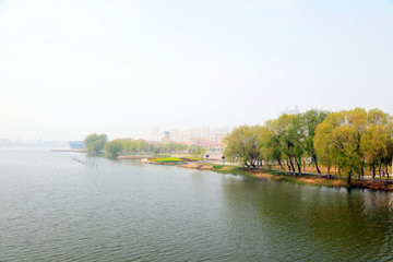 Riverfront landscape, China