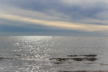 Baltic sea on a cloudy day