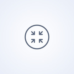 Exit full screen, vector best gray line icon