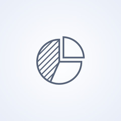 Diagram, vector best gray line icon