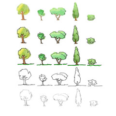 tree scribbles
