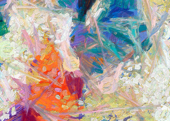 Wall art. Art poster. Stock. Abstract painting in oil. Pattern for creating design postcard, invitation, web or banner. Canvas prints. Watercolor and acrylic mixed modern drawing. Impressionist style.