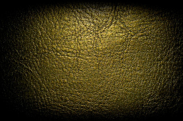 Textured leather gold color close-up