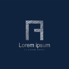 Initial Letter NF Logo Template Vector Design