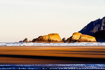 Morning Light Over Bird Rocks, Cannon Beach, Oregon, 2018
