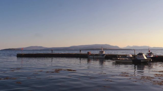 Stone dock at Broadford, Isle of Skye, Scotland