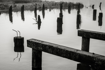 Old Wharf on the Willapa No. 10, Raymond, Washington, 2018