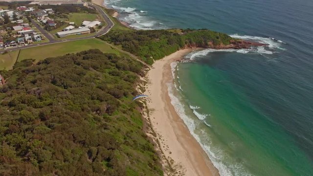 Amazing drone footage of paragliders out at sea