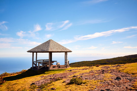 Aire de pique-nique du piton Ma&iuml;do, &icirc;le de la r&eacute;union, saint-paul