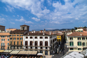 Naklejka na ściany i meble old town square in venice italy