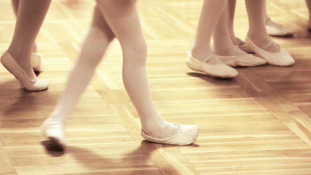 Ballerina Legs Little Girs Practise