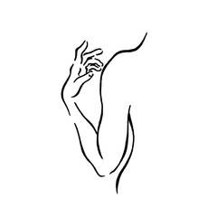 body outline, line drawing, silhouette