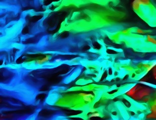 High resolution abstract meditative background. Colorful psychedelic watercolor texture. Flowing neon bright colors graphic pattern.