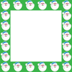 Christmas Santa Claus border wide