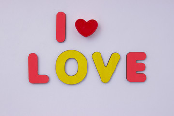 word from wooden letters