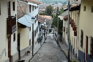 Fototapeta na wymiar Typical Architecture in Cajamarca