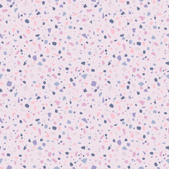 Pastel Terrazzo Seamless Pattern - Abstract Terrazzo design in pastel colors