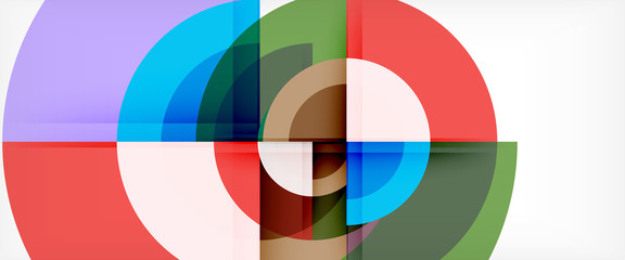 Obraz premium Multicolored round shapes abstract background