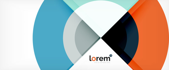 Fototapeta premium Multicolored round shapes abstract background