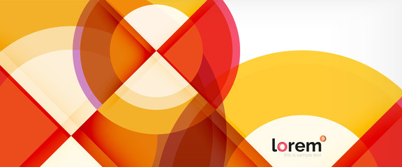 Obraz premium Multicolored round shapes abstract background