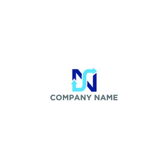 Obraz premium Letter SN arrow logo template