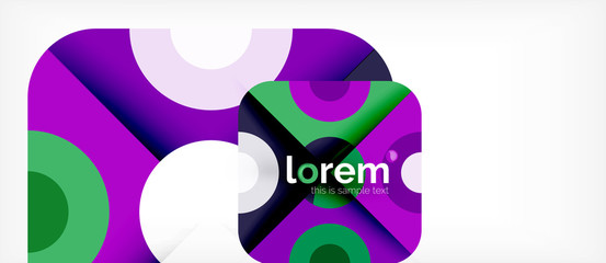 Abstract round elements composition background, organic design