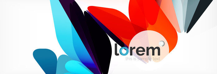 Modern geometric background. Poster template with polygonal elements