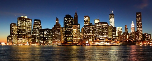 Fototapeta na wymiar Downtown de Manhattan