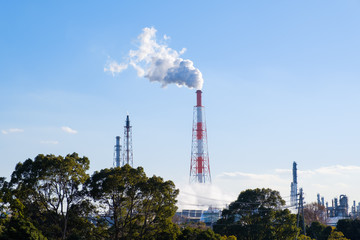 Obraz premium 四日市の工業地帯