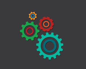abstract background with gears
