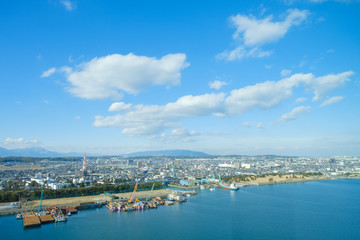 三重県四日市市の工業地帯