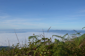 Sky and mountain