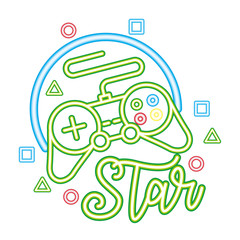 neon video game