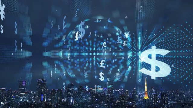 Financial technology concept. Fintech. Fin Tech.