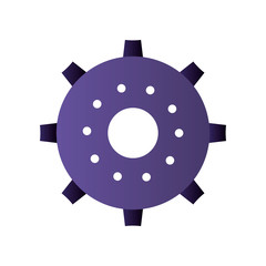 motor gear isolated icon