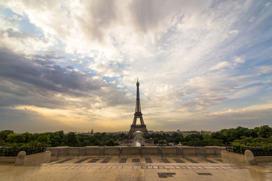 the eiffel tower in paris, france