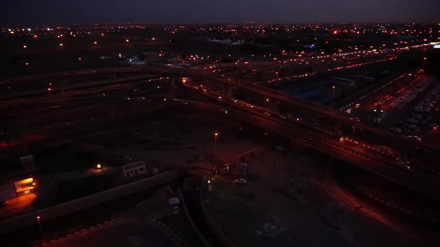 freeway Hellyshot footage at night