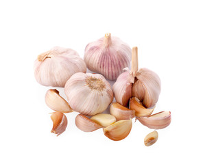 Garlic isolated on white background