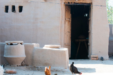 A mud house and kitchen  in the Thal desert