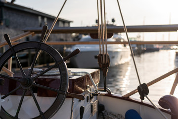 Newport Sailboat Wheel