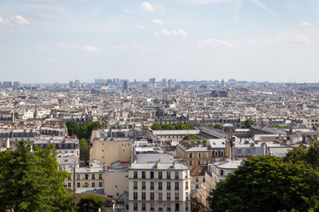 Fototapeta na wymiar view of paris from montmartre