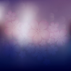 Purple Background, Flower