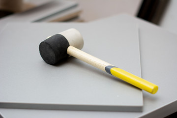 carver's mallet laying on a table