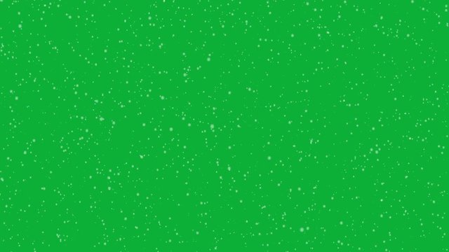 Green Screen Snow Falling Light