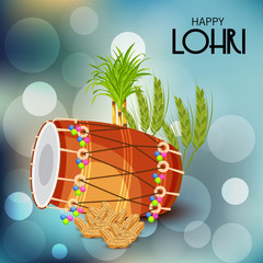 Lohri holiday Template for Punjabi Festival.